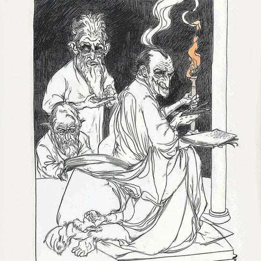 A collection of AI-generated artworks inspired by Austin Osman Spare, depicting spectral visions and ethereal entities. The 'Spirits' series channels Spare’s automatic drawing, capturing ghostly figures in swirling, dreamlike forms. These artworks evoke unseen forces, shifting between human and supernatural. Intricate line work and surreal distortions reflect Spare’s esoteric influence, inviting viewers into a world where spirits whisper beyond reality.