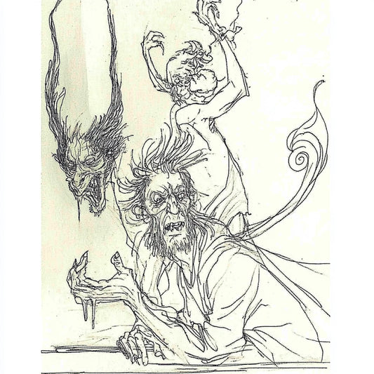 A collection of AI-generated artworks inspired by Austin Osman Spare, depicting spectral visions and ethereal entities. The 'Spirits' series channels Spare’s automatic drawing, capturing ghostly figures in swirling, dreamlike forms. These artworks evoke unseen forces, shifting between human and supernatural. Intricate line work and surreal distortions reflect Spare’s esoteric influence, inviting viewers into a world where spirits whisper beyond reality.