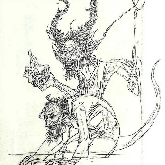 A collection of AI-generated artworks inspired by Austin Osman Spare, depicting spectral visions and ethereal entities. The 'Spirits' series channels Spare’s automatic drawing, capturing ghostly figures in swirling, dreamlike forms. These artworks evoke unseen forces, shifting between human and supernatural. Intricate line work and surreal distortions reflect Spare’s esoteric influence, inviting viewers into a world where spirits whisper beyond reality.