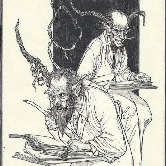 A collection of AI-generated artworks inspired by Austin Osman Spare, depicting spectral visions and ethereal entities. The 'Spirits' series channels Spare’s automatic drawing, capturing ghostly figures in swirling, dreamlike forms. These artworks evoke unseen forces, shifting between human and supernatural. Intricate line work and surreal distortions reflect Spare’s esoteric influence, inviting viewers into a world where spirits whisper beyond reality.