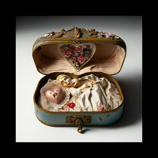 AI-generated exploration of Kurt Cobain's art, depicting women in surreal, anatomical, and floral settings. These images blend vulnerability, beauty, and decay, reflecting themes of birth, death, and transformation present in Cobain’s aesthetic.