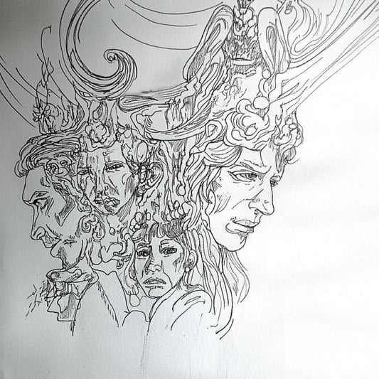 A collection of AI-generated artworks inspired by Austin Osman Spare, depicting ethereal entities, spectral visions, and liminal spaces. The 'Spirits' series channels Spare’s automatic drawing, capturing ghostly figures in swirling, dreamlike forms. These artworks evoke unseen forces, shifting between human and supernatural. Intricate line work and surreal distortions reflect Spare’s esoteric influence, inviting viewers into a world where spirits whisper beyond reality.