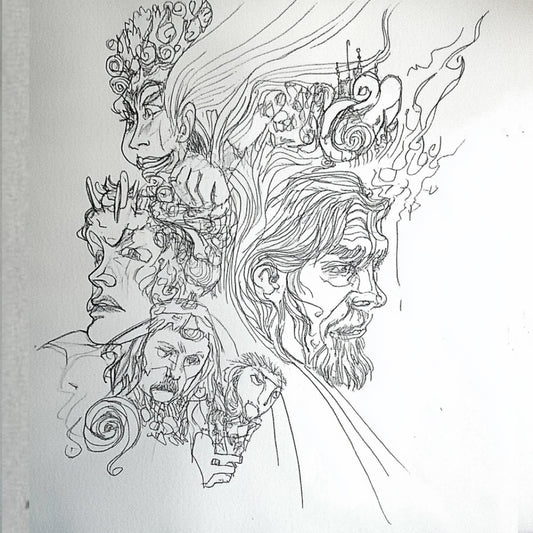 A collection of AI-generated artworks inspired by Austin Osman Spare, depicting ethereal entities, spectral visions, and liminal spaces. The 'Spirits' series channels Spare’s automatic drawing, capturing ghostly figures in swirling, dreamlike forms. These artworks evoke unseen forces, shifting between human and supernatural. Intricate line work and surreal distortions reflect Spare’s esoteric influence, inviting viewers into a world where spirits whisper beyond reality.